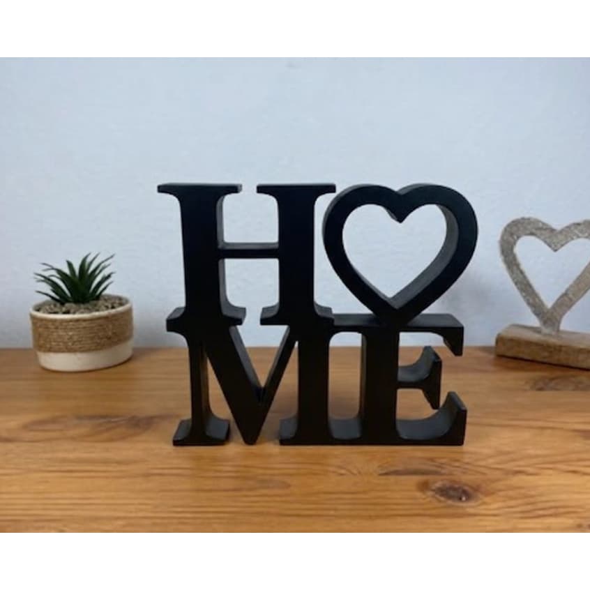 Home Decoração de Sala e Móveis Adorno Decorativo palavra pra bancada