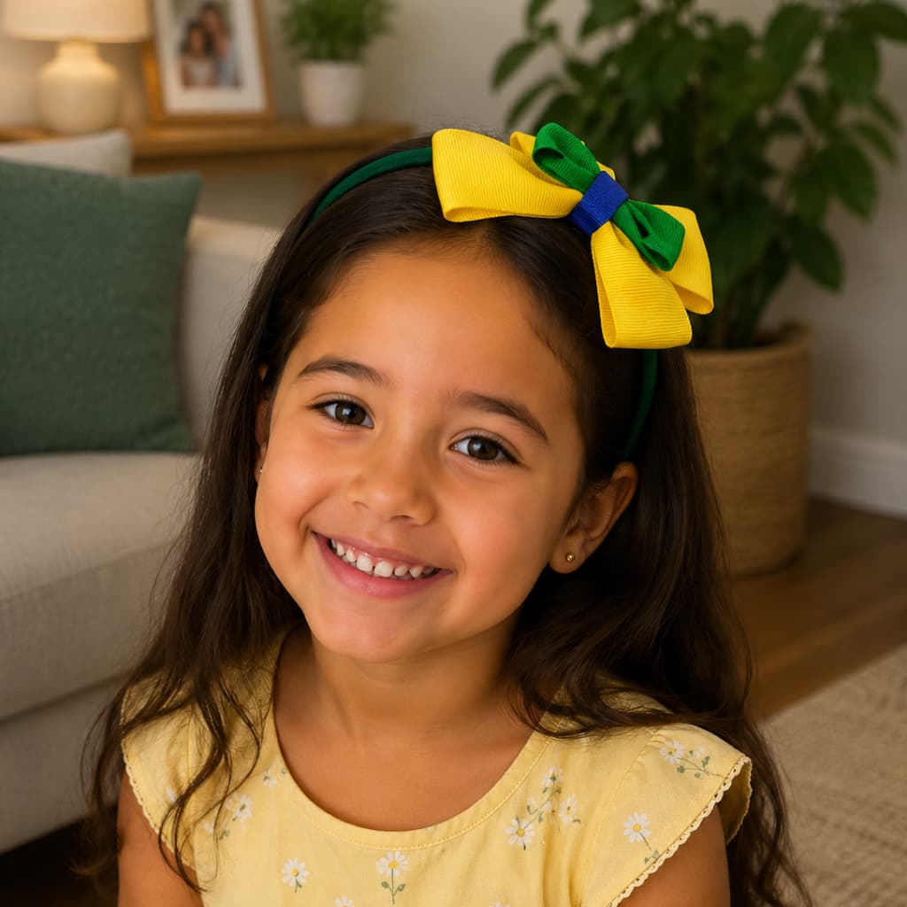Arco Infantil De Cabelo Para Meninas - Copa Do Mundo ou Diversos