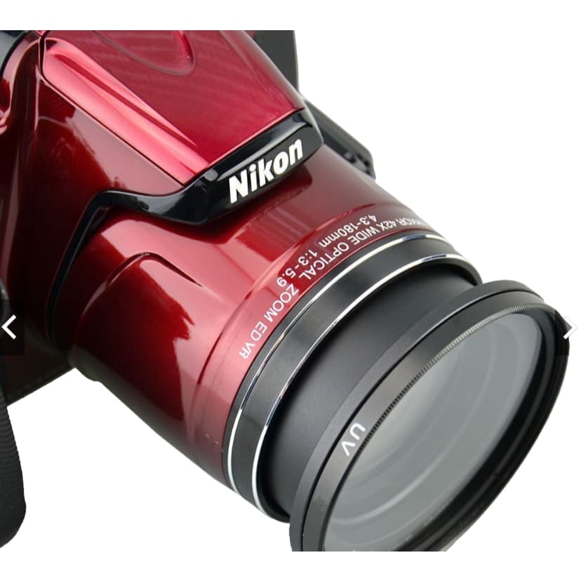 Anel adaptador Filtro e lentes 58MM para Nikon P500 P510 P520 P530