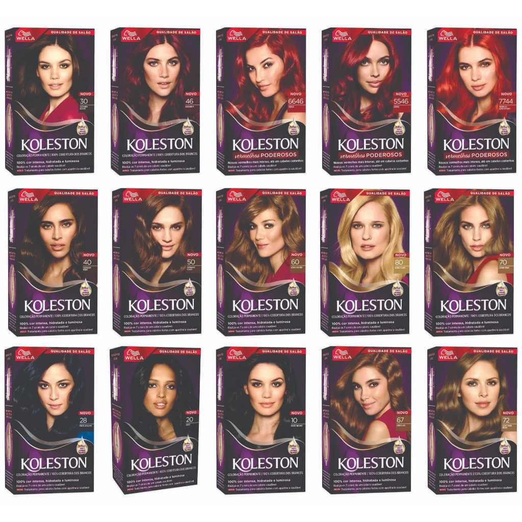 Koleston Tinta Coloração Kit Creme Vários Tons
