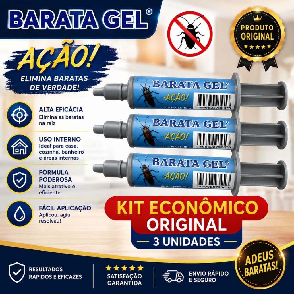 Gel Mata Barata KIT ANTI BARATA 10g cada - ENTREGA IMEDIATA