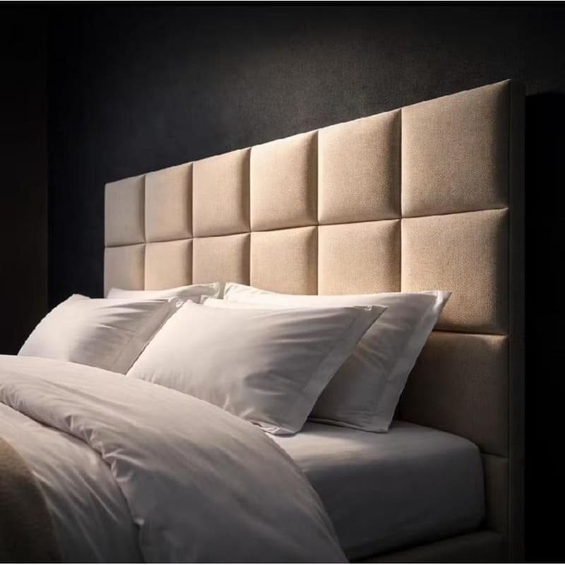 Kit Cabeceira Modular 40x30 Estofada Adesiva Cama Box Casal Queen King Suede Premium Sem Furo Fácil