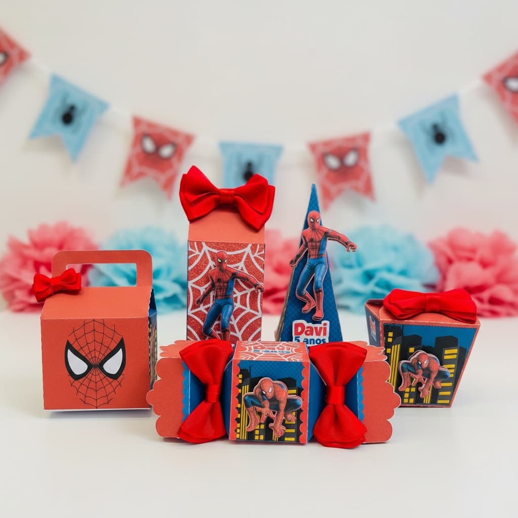 Kit Festa Homem Aranha Personalizado | Lembrancinhas | Festa | Aniversário