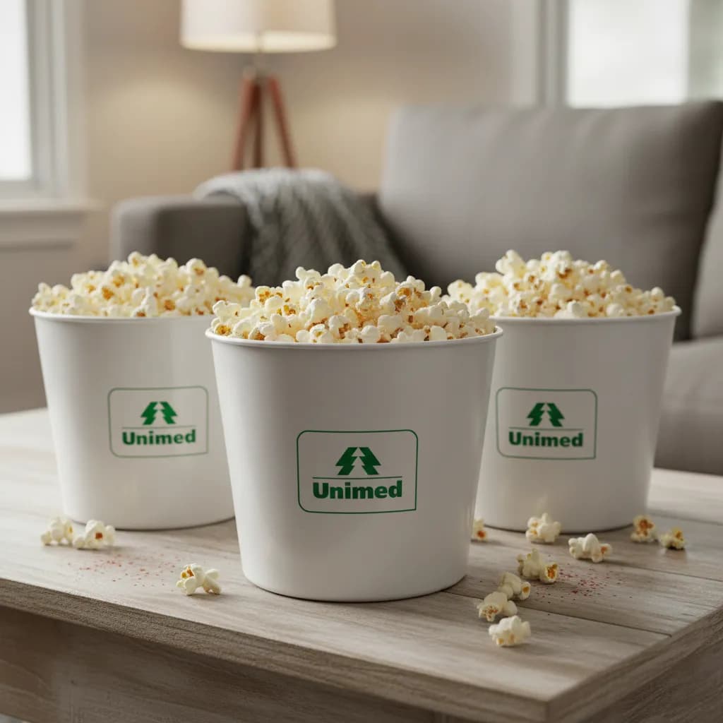 Kit 100 Baldes de Pipoca 4 LT Personalizados