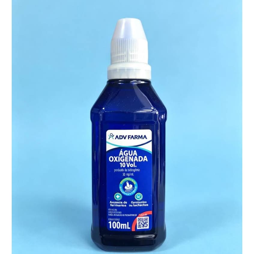 Agua Oxigenada ADV normal, 10 volumes com 100mL