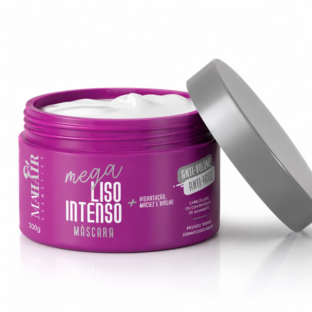 Máscara Capilar Hidratação Mega Liso Mahair Anti-Frizz - Promoção !