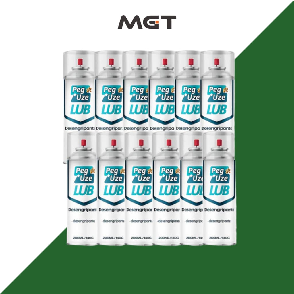 DESENGRIPANTE SPRAY PEG & USE 250ML LUBRIFICANTE MULTIUSO PROTEGE E SOLTA FERRUGEM 12 UNIDADES