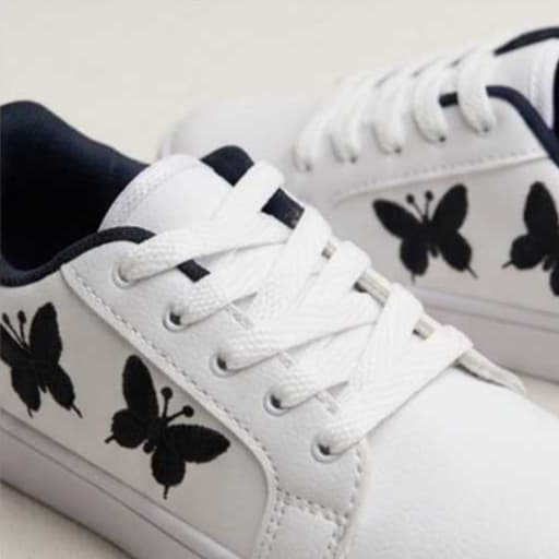 Tenis feminino INFANTIL casual borboleta