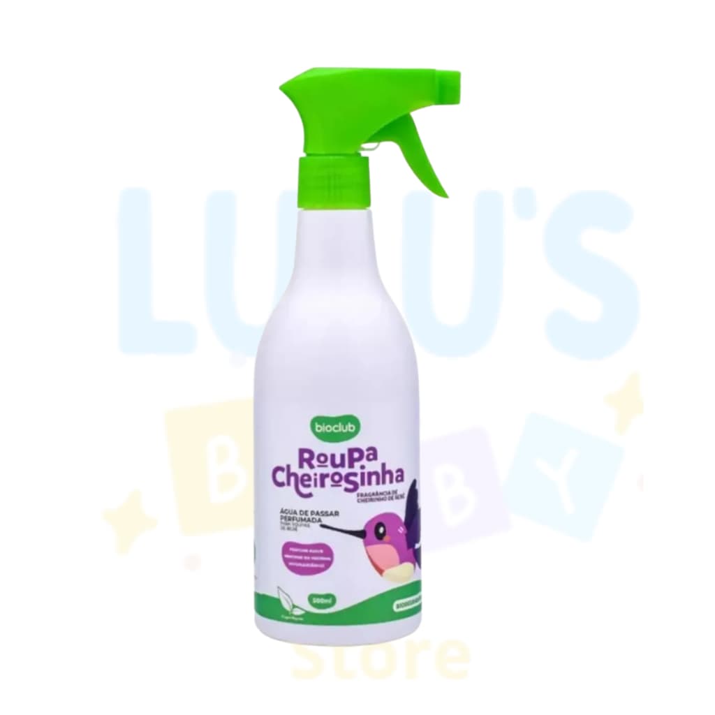Roupa Cheirosinha BIOCLUB Lava Roupas Bebê  500ml Frasco Água Perfumada de Passar