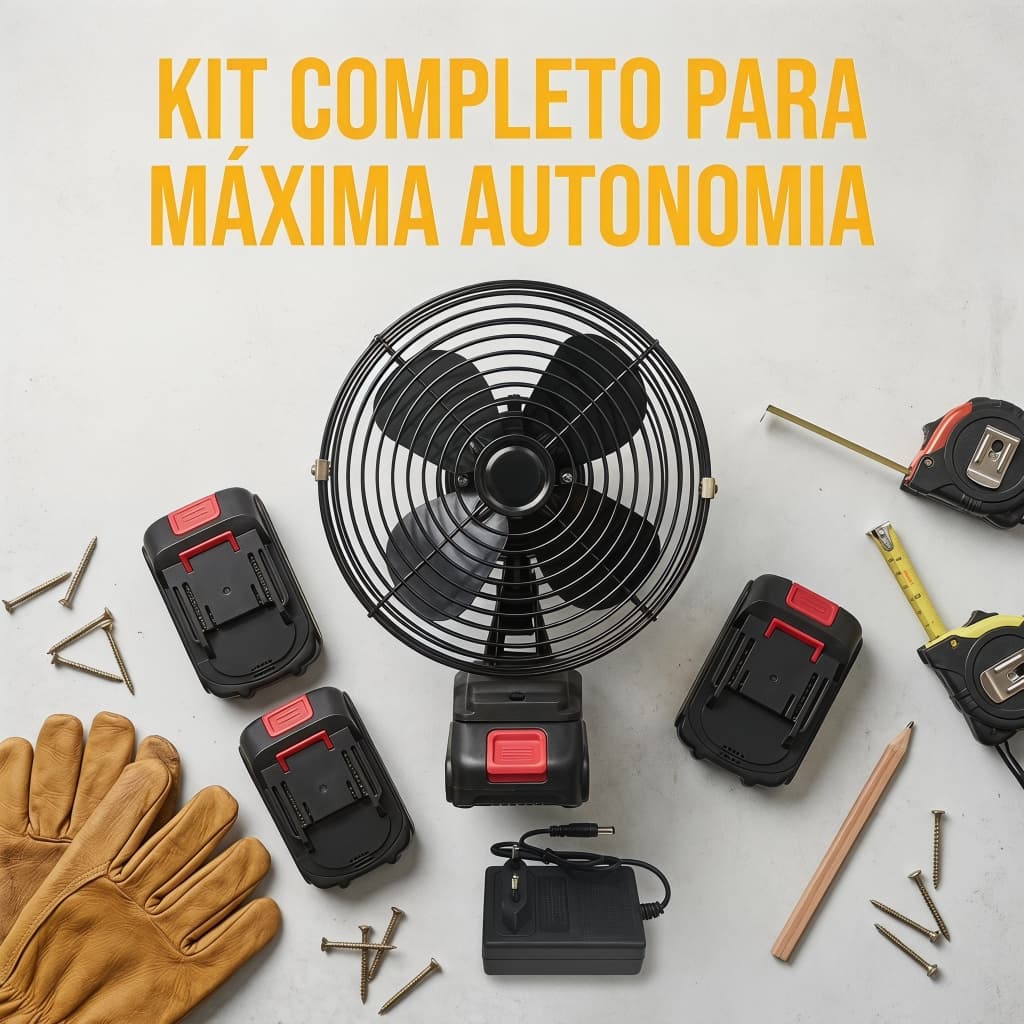 Ventilador De Mesa Portátil Recarregável A Bateria 48V Viagem