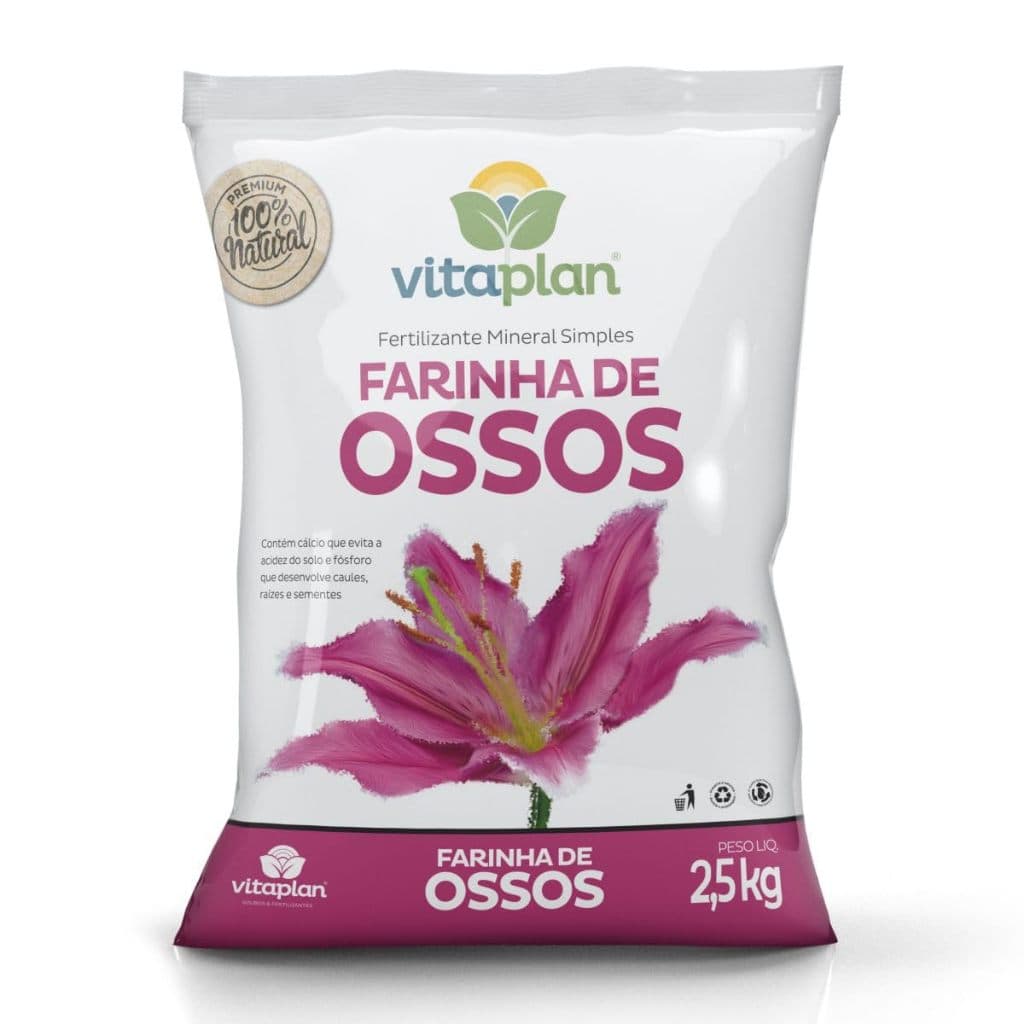Fertilizante Farinha de Ossos 2,5 kg Vitaplan
