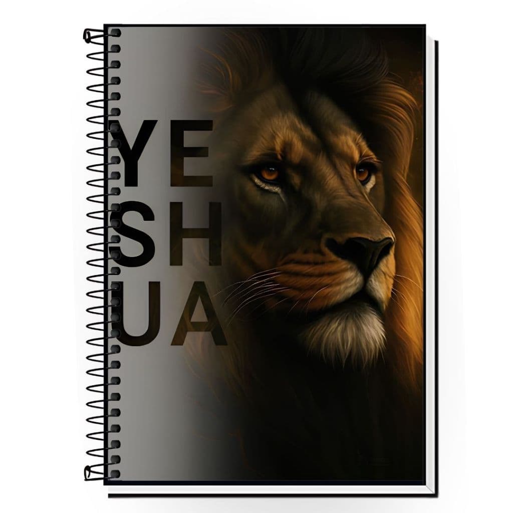 Caderno Personalizado Leão De Judá Capa Dura Exclusiva - Para Estudos 01 10 15 e 20 Matérias - Universitário