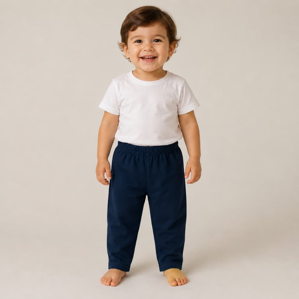 Calça de Moletom Infantil Flanelada Sem Punho Kyly