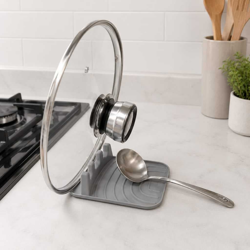 Suporte Descanso De Colher E Tampa De Panela Plástico Resistente Cozinha