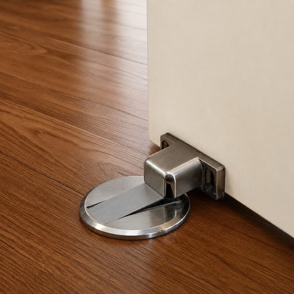 Prendedor Fixador Trava Porta Magnético Anti Impacto Moderno Forte e Discreto Slim Fixação 3M