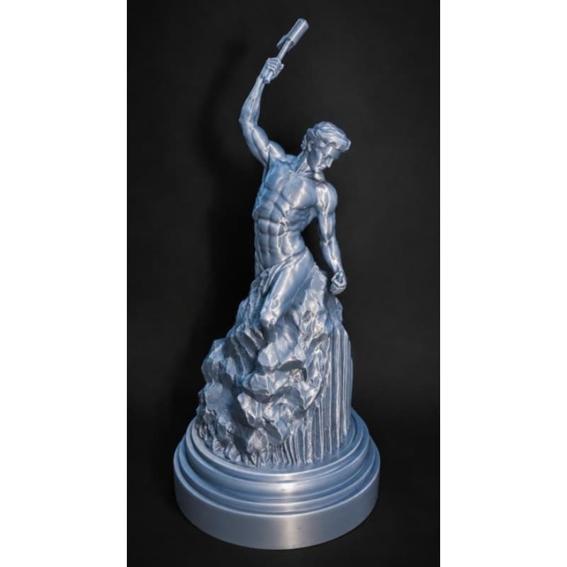 Estátua Lapidação do homem Self mad Man Maçonaria Decorativa Premium