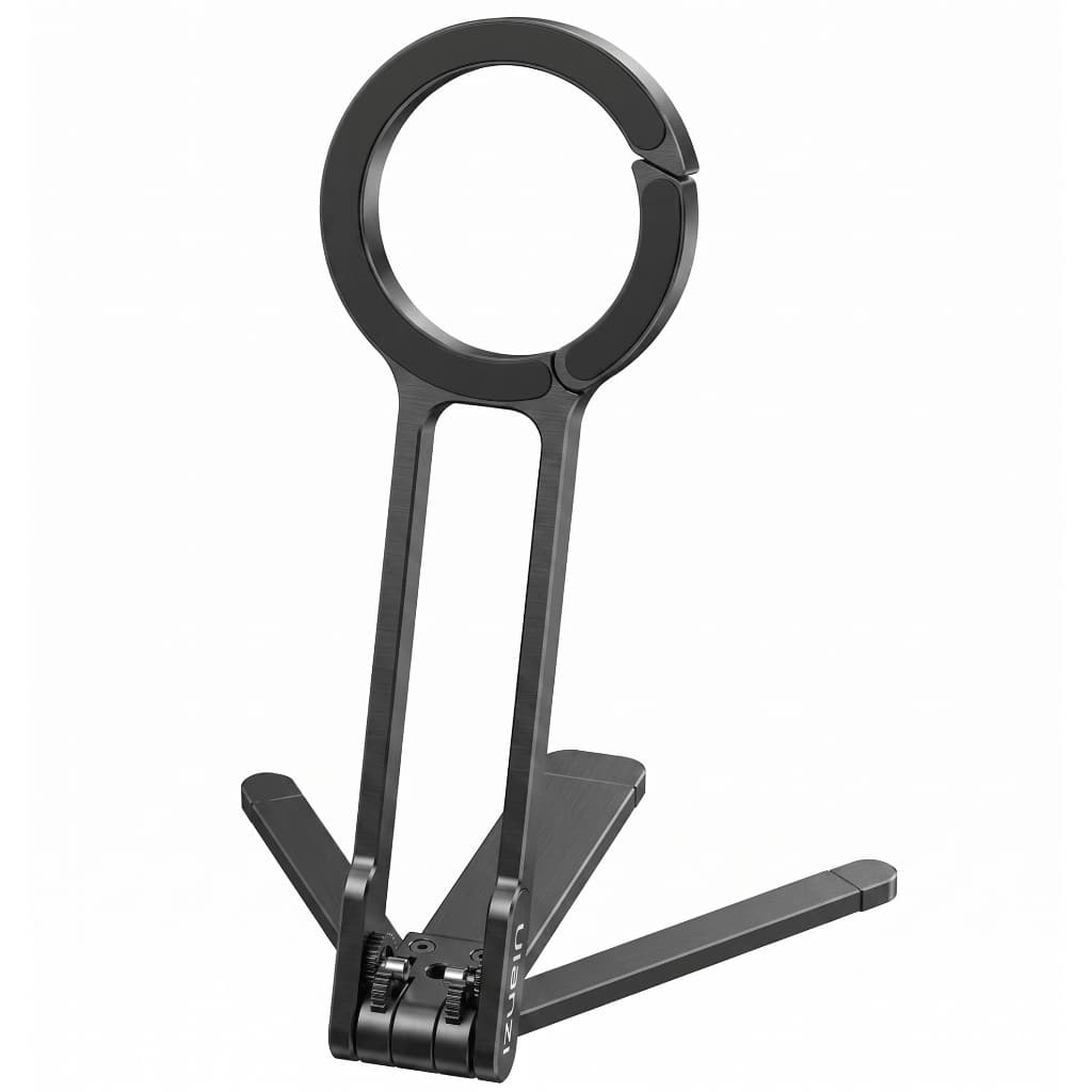Suporte Magnético Para Celular Tipo Mosquetão Dobrável Horizontal Vertical Para Vlog