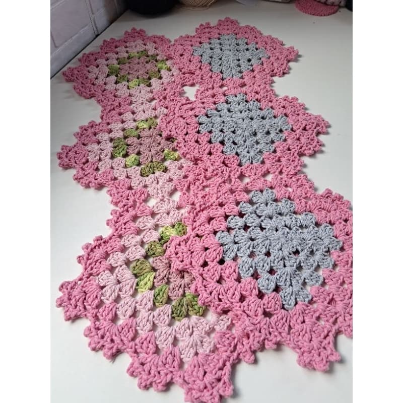 mini trilho de crochê/ trilho de crochê