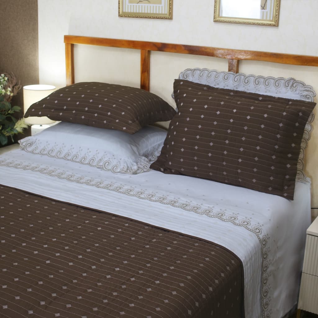 Kit Cobre Leito King/Queen/Casal/Solteiro 3 Peças Percal 200 Fios + Porta Travesseiro Decor