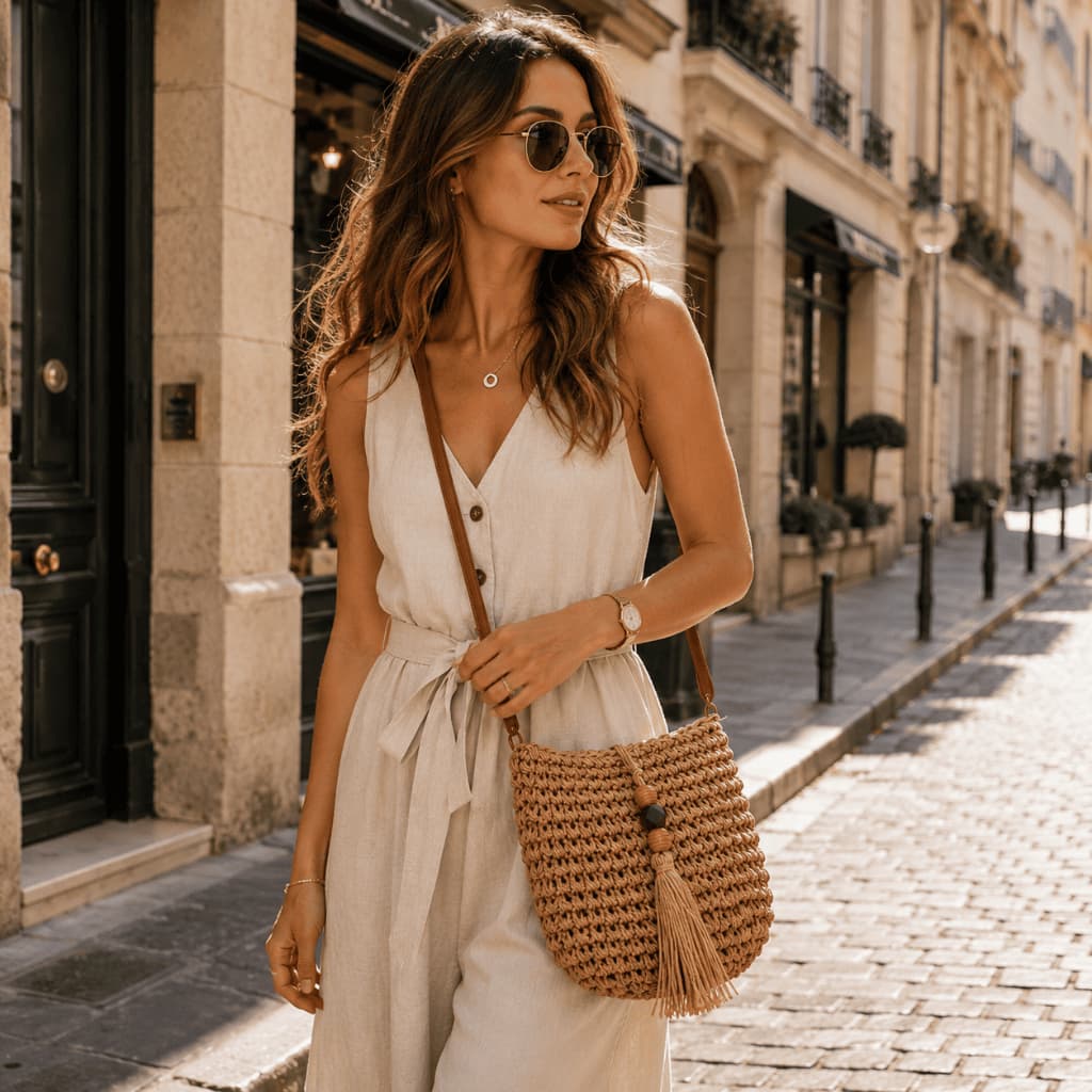 Bolsa Feminina Transversal Luxuosa - Alça Ajustável Couro