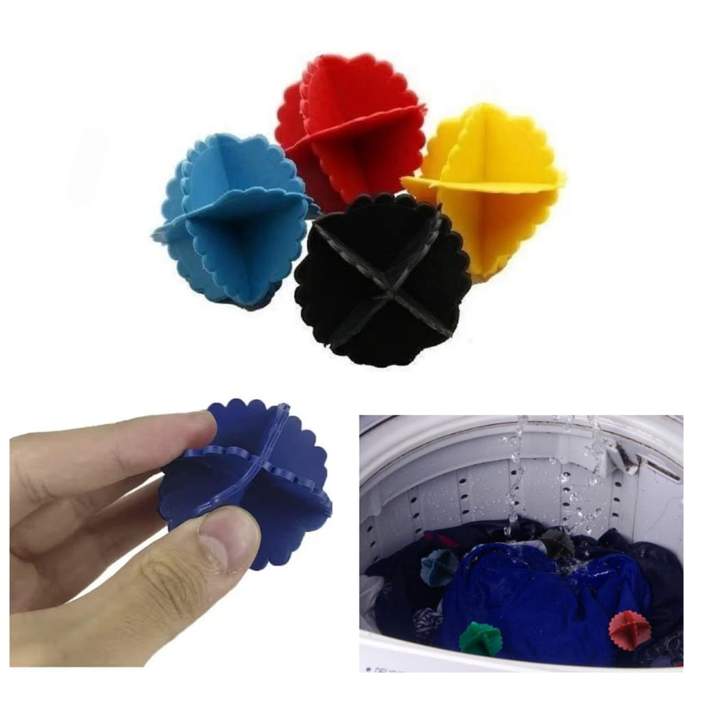 Bolinha Esfera Flexivel Maquina Lavar Roupa Tira Pelos 4pçs