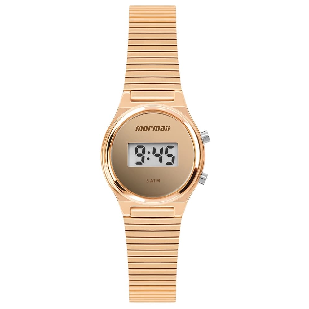 Relógio Mormaii Feminino Digital Rosé Gold
