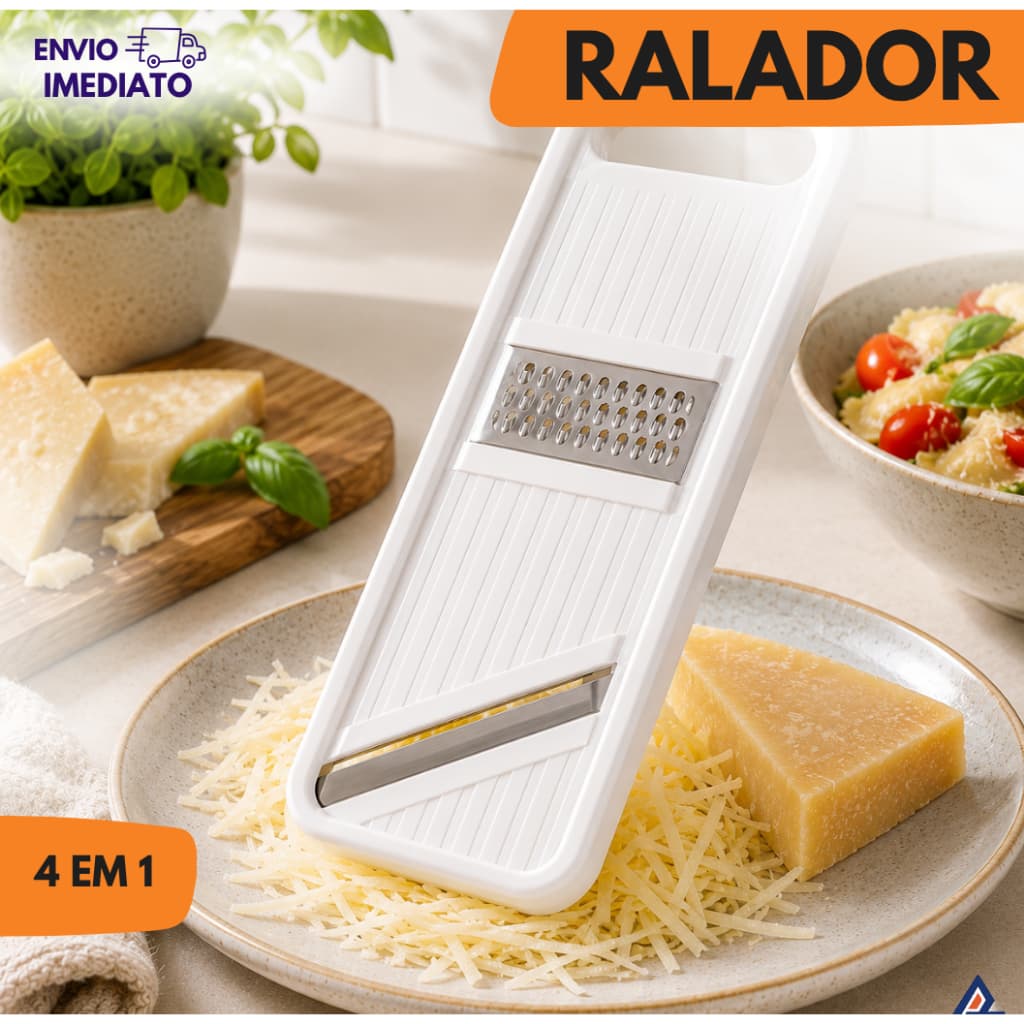 Kit 4 em 1 Descascador Boleador Ralador Cortador de Legumes Keita