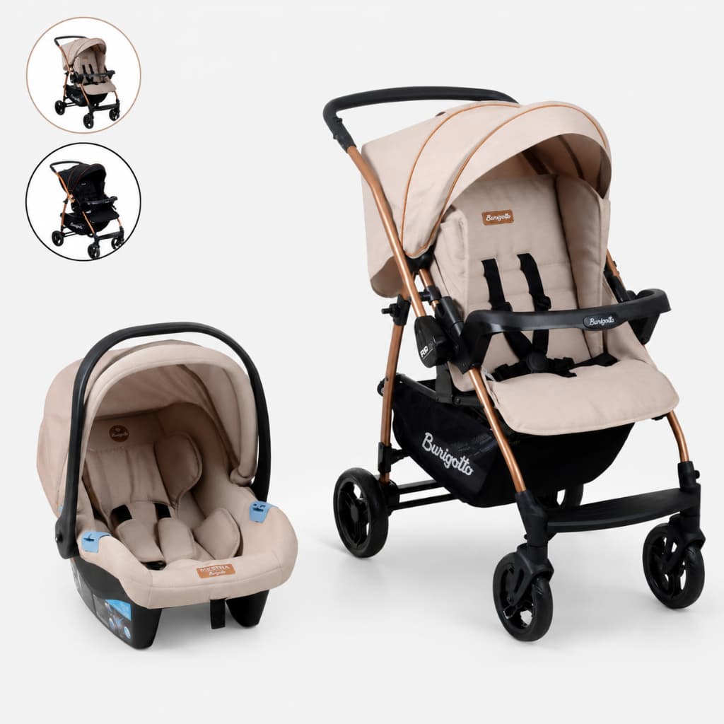 Carrinho Bebê Conforto até 22kg Travel System Rio 22 4 Rodas Mon Amour Preto burigotto