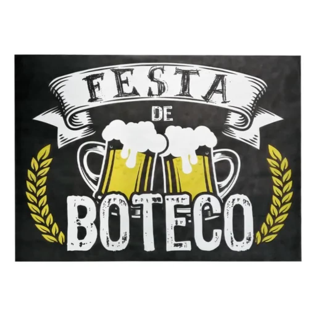 Painel Retangular de TNT para Decoração Festa de Boteco Piffer