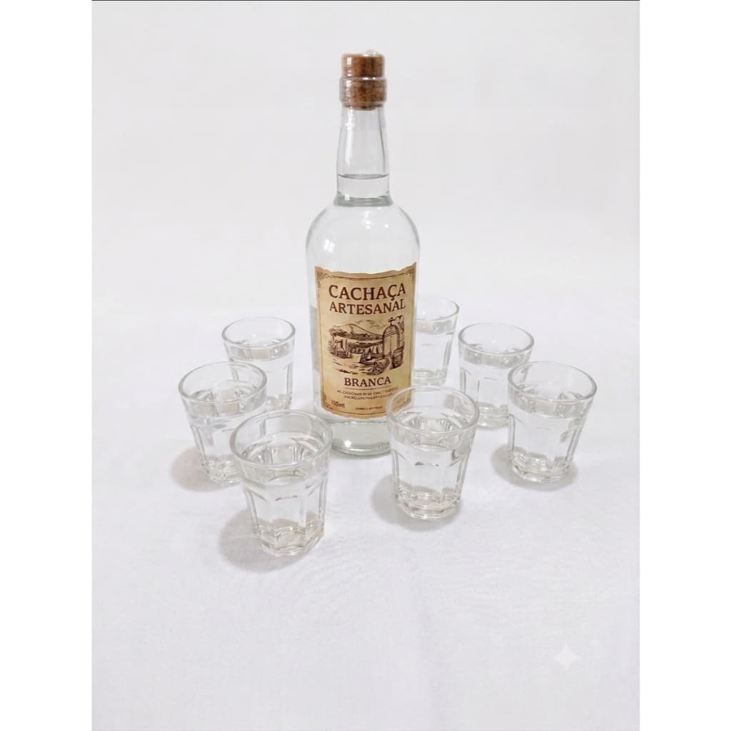 Conjunto 6 Copos Dose Shot 43ml Vidro para Bar e Cozinha Casambiente