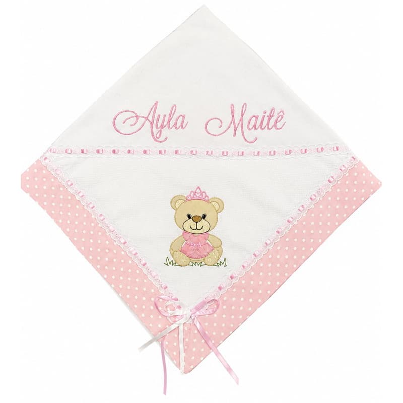 Manta Personalizada com Nome do Bebê – Manta em Malha 100% Algodão