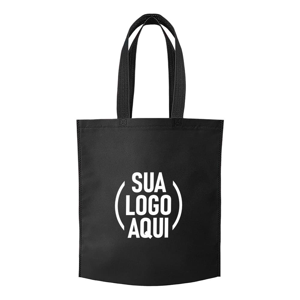 50 | 100 Sacolas Tnt Personalizadas Em Silk 1 Cor Com Sua Logo Marca Ou Frase Para Eventos | Medidas 41,8x37,2