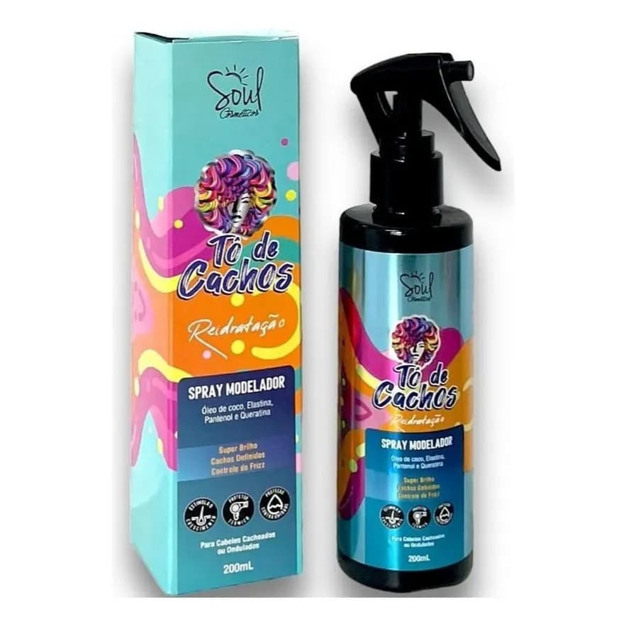 Spray Modelador Soul Tô De Cachos Reidratação 200ml