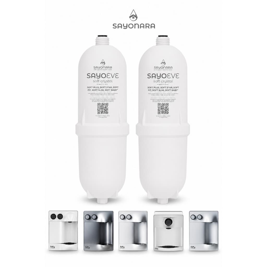 Refil Sayoeve Compatível Purificador Soft Everest 2 ou 1 Unidade Soft Baby Fit Slim Star Plus