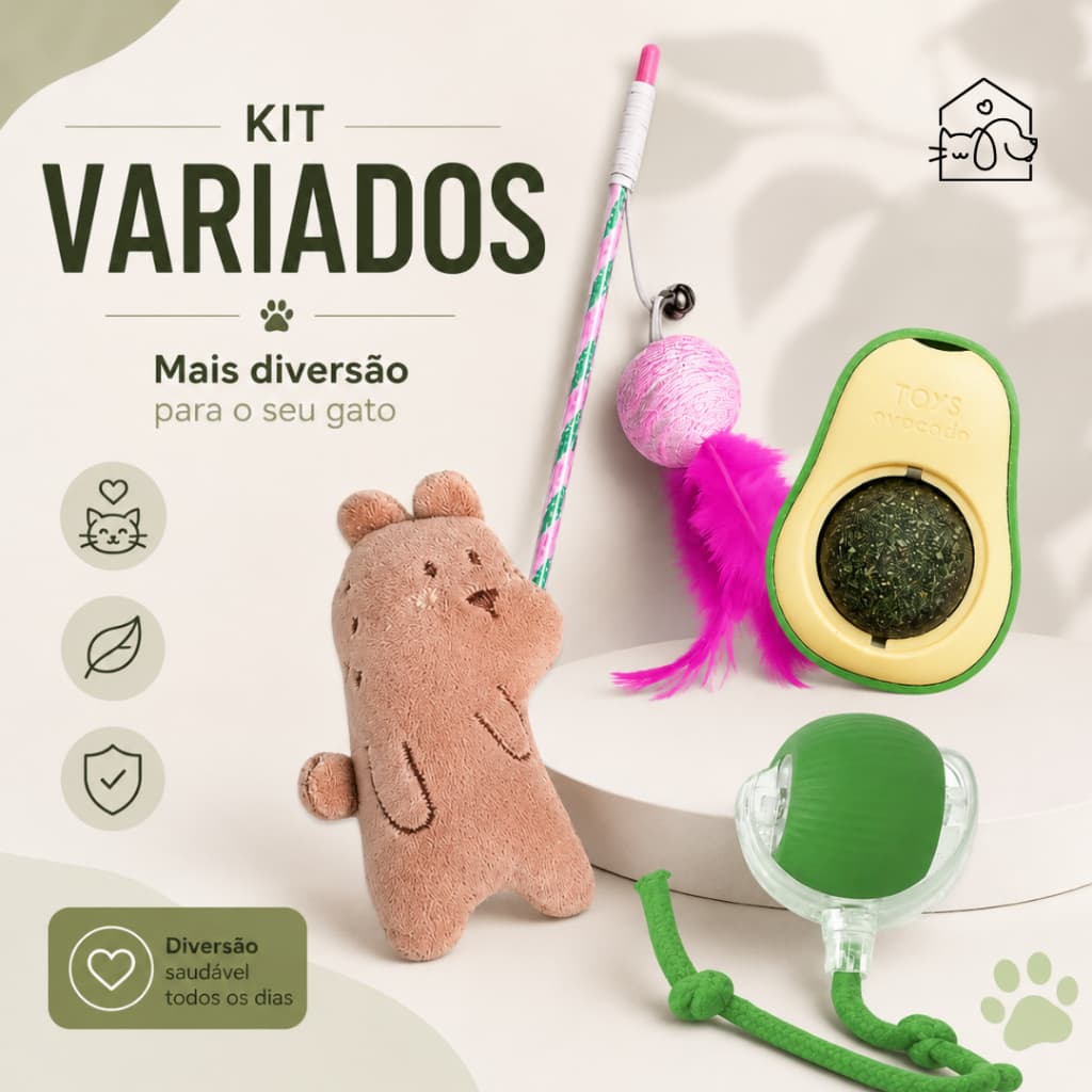 Brinquedos Interativos para Gatos Estímulo e Caça