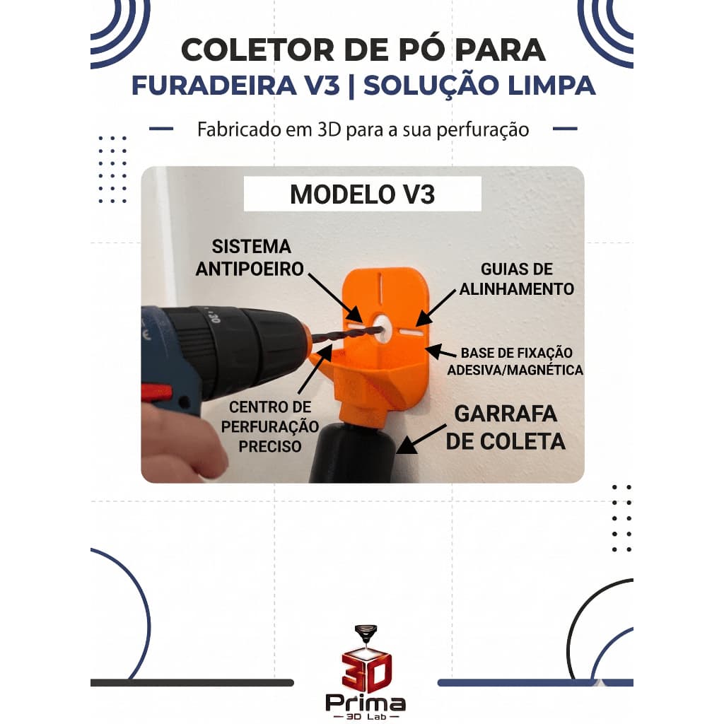 Coletor de Pó para Furadeira V3