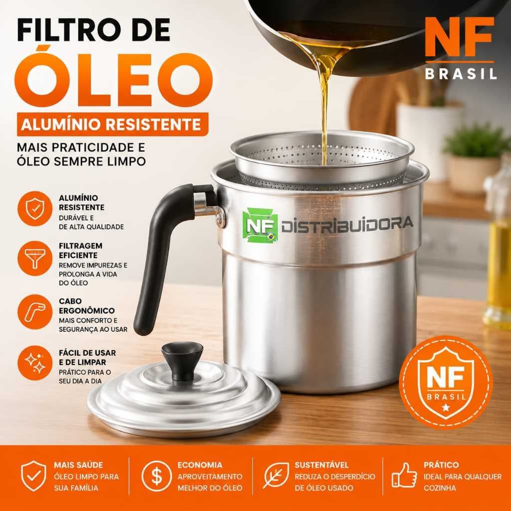 Panela Para Filtro Para Óleo De Cozinha 2 C/ Orla