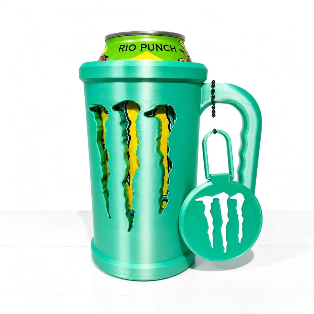 Porta Monster Energy 473ml Verde água
