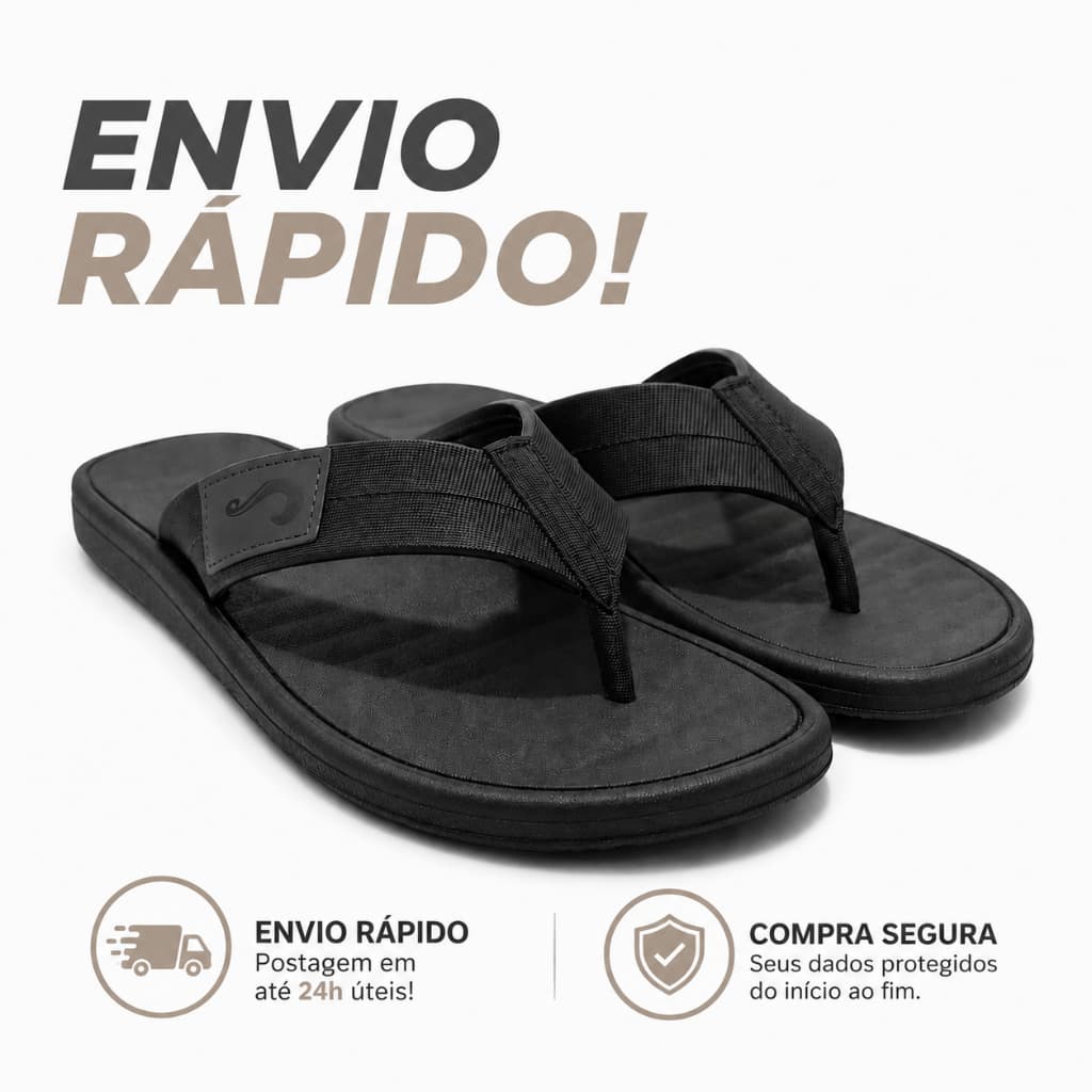 Chinelo Masculino Adulto Sandália Confortável NOVO
