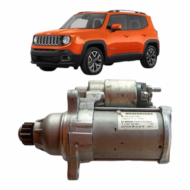 motor de partida Jeep Renegade 2016 a 2021 mecânico usado - peça original
