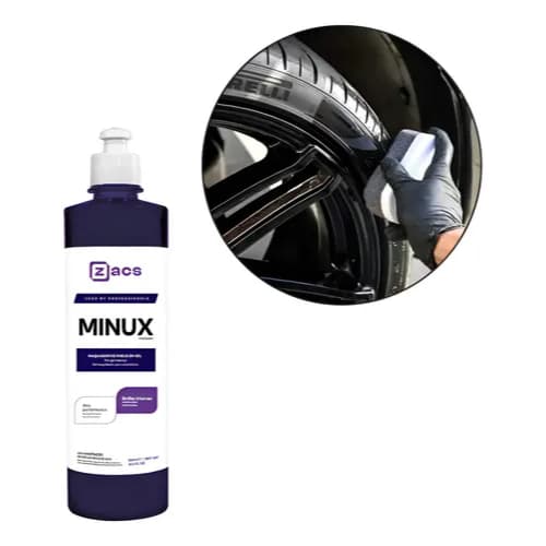 Pneu Pretinho Em Gel Minux 500ml Zacs Restaura Borracha