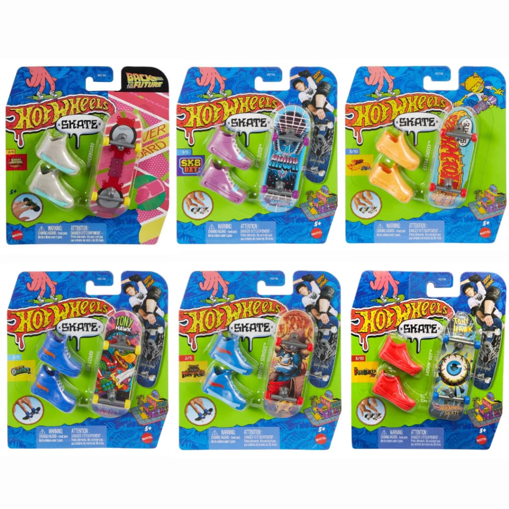 Hot Wheels Skate de Dedo com Tênis Original Mattel - Vários Modelos Escolha o Seu