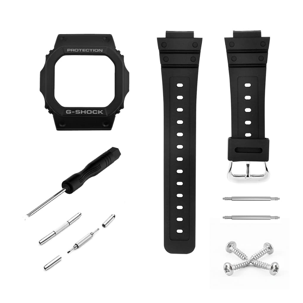 Kit Full Para G-shock DW-5000SL DW-5600E G-5600 G-5600E GWM-5610 Pulseira Bezel Chave Parafuso