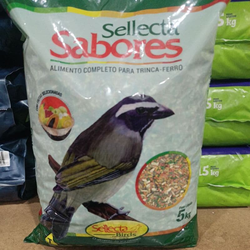 sellecta sabores mistura de sementes para trinca ferro 5 kg