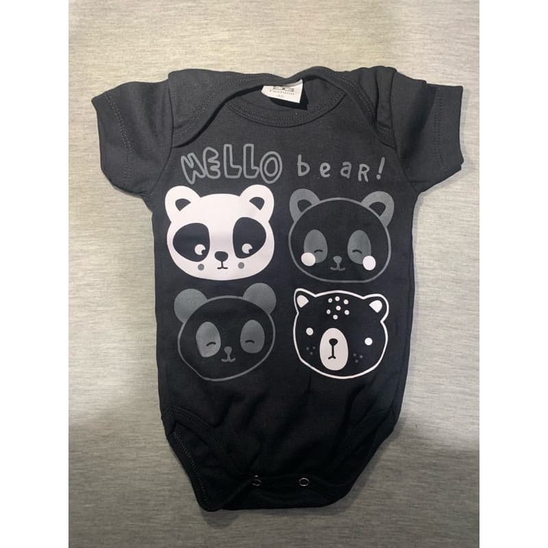 Body Manga curta Bebê Menino e Menina 100% Algodão Premium Baby