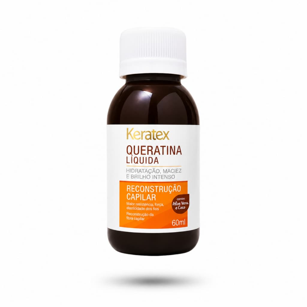 Queratina Líquida Keratex 60ml Reconstrução Capilar Força Brilho Maciez Aloe Vera