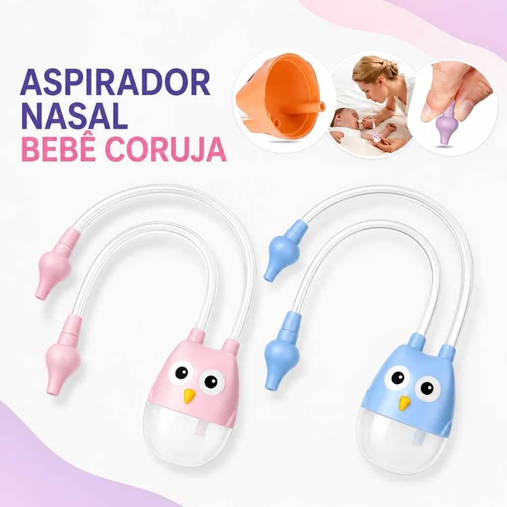 Aspirador nasal bebe suga catarro meleca higiene nasal infantil