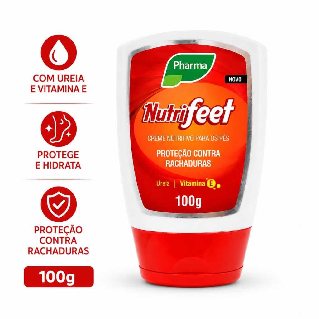 Creme Nutritivo Hidratante Para os Pés Nutrifeet Proteção Contra Rachaduras 100g Cada