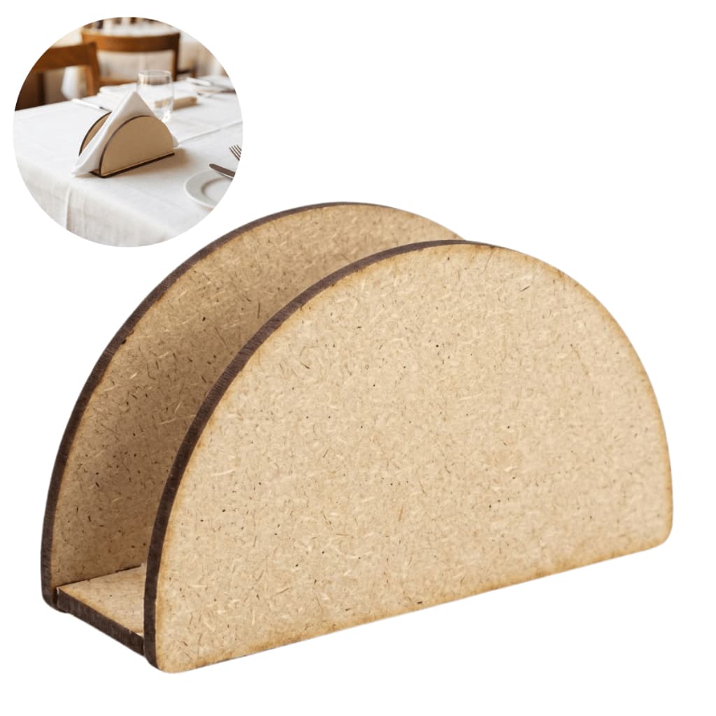 Kit Porta Guardanapo Em MDF Organizador Decoração Mesa Posta Eventos Festas Bar Restaurante Lanchonete