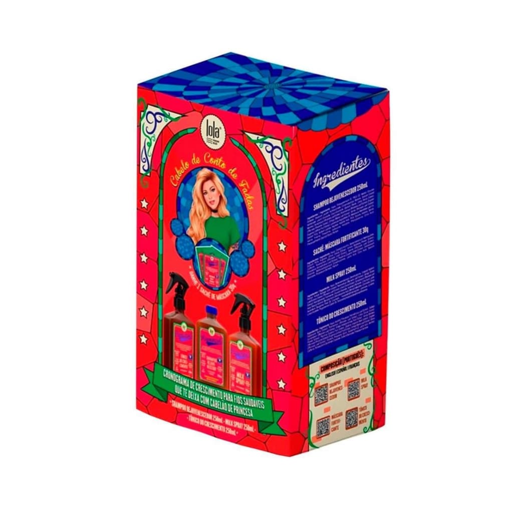 Kit Lola Rapunzel Shampoo Tônico de Crescimento e Milk Spray Crescimento Capilar 250ml